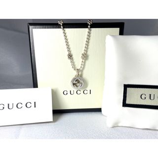 グッチ(Gucci)のGUCCI  インターロッキング フラワーモチーフ ボールチェーンGGネックレス(ネックレス)