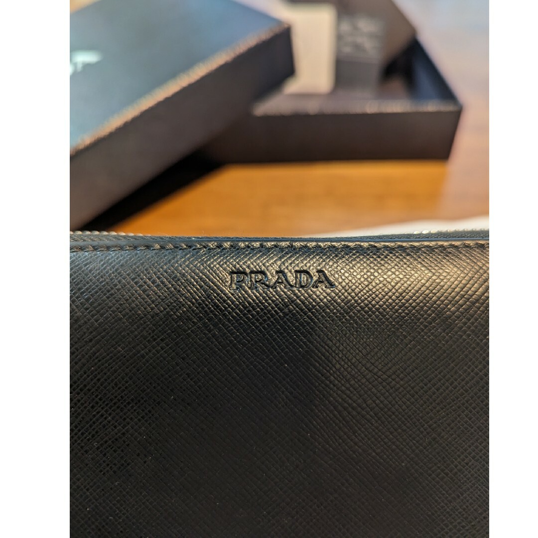 PRADA(プラダ)のプラダ 財布 PRADA プラダ 長財布 メンズ ラウンドファスナー メンズのファッション小物(長財布)の商品写真