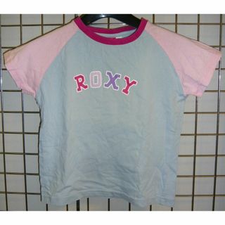 ROXY ロキシーTシャツ ライトブルー/ピンク 120 QUIKSILVER(Tシャツ/カットソー)