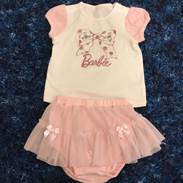 Barbie(バービー)の美品 バービー セットアップ☆80 キッズ/ベビー/マタニティのベビー服(~85cm)(その他)の商品写真