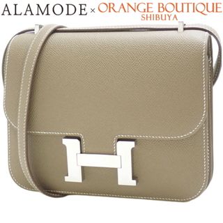 エルメス(Hermes)のエルメスショルダーバッグ コンスタンス ミニ 3 ヴォーエプソン パラジウム金具 エトゥープ/エトープ グレージュ 40802061711(ショルダーバッグ)