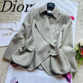 Christian Dior ダブルフェイス インターシャ バージャケット