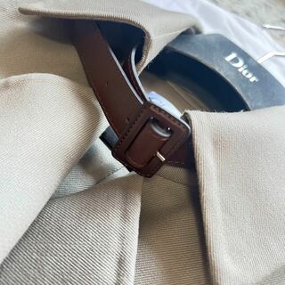 【美品】Christian Dior ジャケット グレー 襟 ベルト