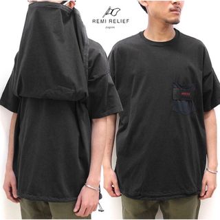 ブリーフィング(BRIEFING)の【REMI RELIEF×briefing】天竺変形マスクTシャツ　Lサイズ(Tシャツ/カットソー(半袖/袖なし))