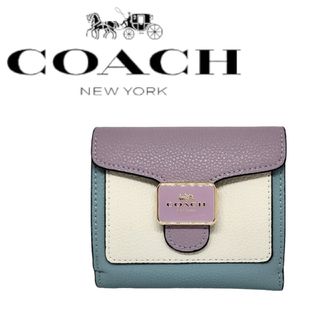 COACH コーチ ペッパー ウォレット カラー ブロック C6950