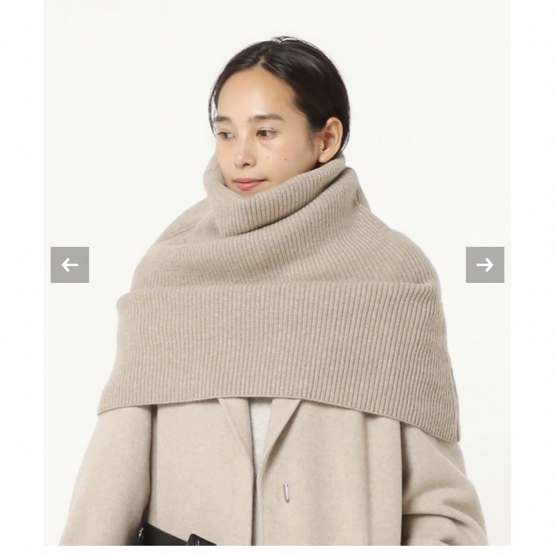 AP STUDIO(エーピーストゥディオ)の美品AP STUDIO rib knit cape レディースのファッション小物(スヌード)の商品写真