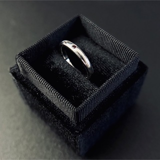 ティファニー(Tiffany & Co.)のティファニー　指輪　シルバーリング　スタッキング　ルビー　SV925　10号(リング(指輪))