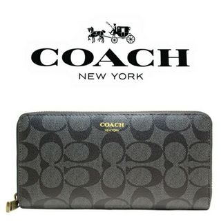 コーチ(COACH)の新品　コーチ　メンズ　ブリーカー　シグネチャー　長財布　ブラック(長財布)