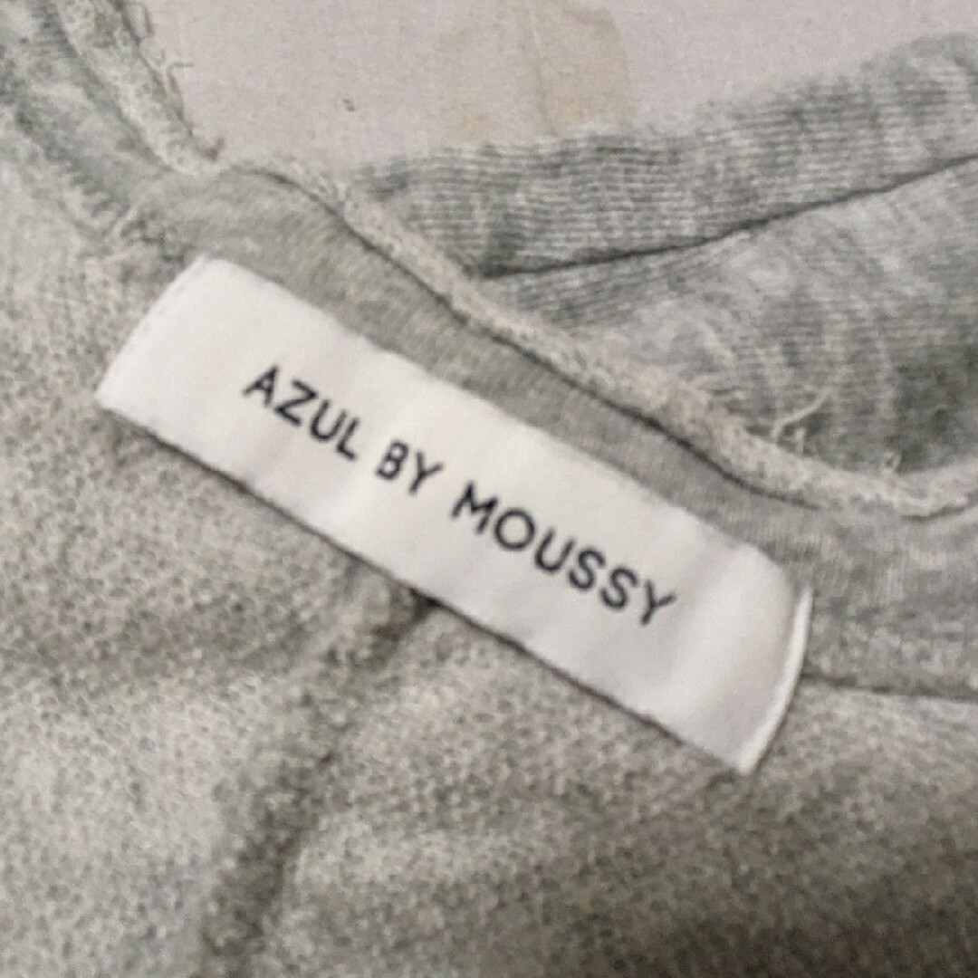 AZUL by moussy(アズールバイマウジー)のAZUL by moussy＊スウェット地半袖トップス＊グレー＊ レディースのトップス(カットソー(半袖/袖なし))の商品写真