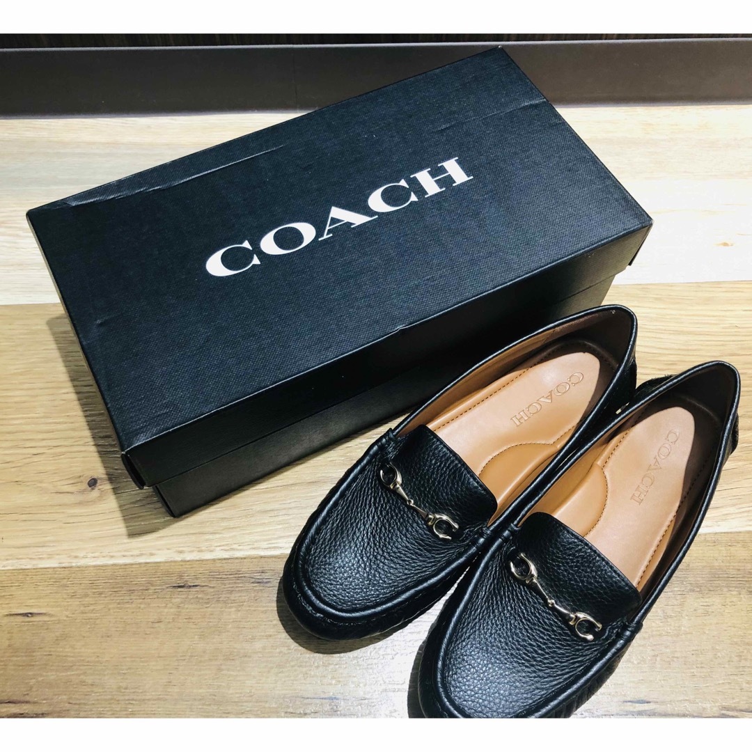 COACH(コーチ)の💎コーチ　ローファー　黒  レディースの靴/シューズ(ローファー/革靴)の商品写真