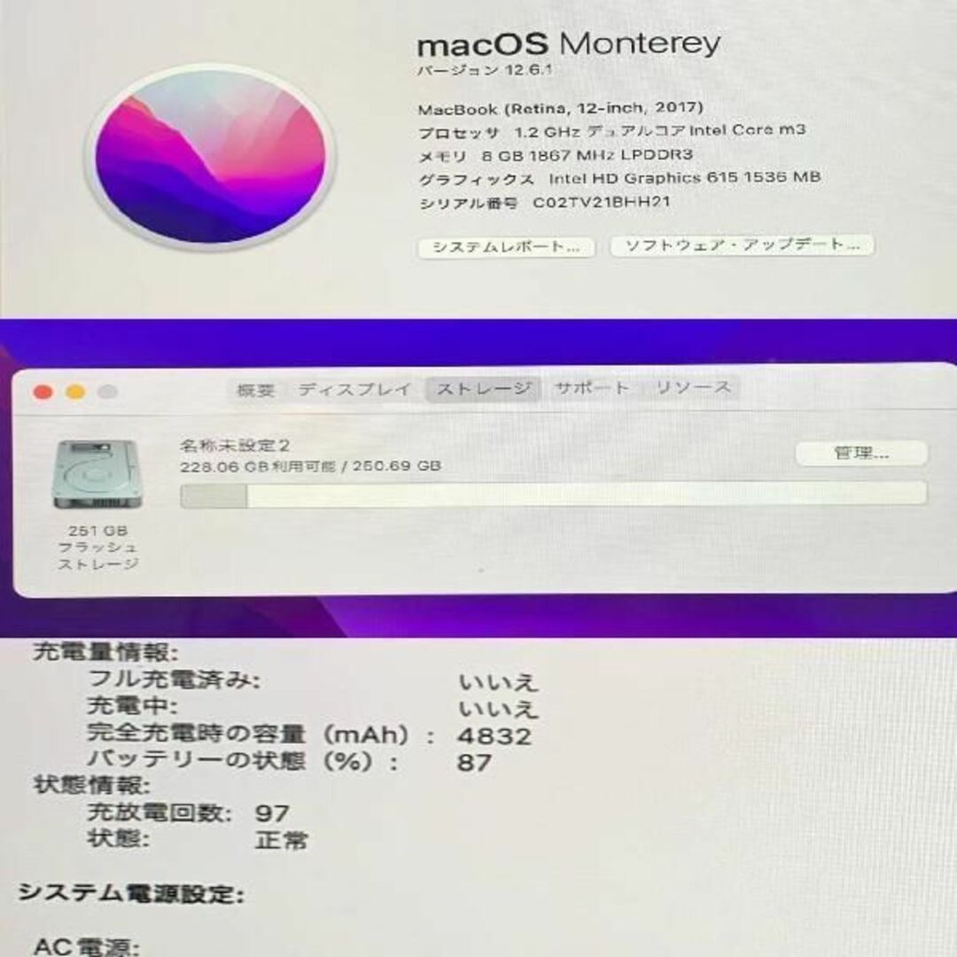 Macbook (Retina, 12-inch, 20 id:26911463 スマホ/家電/カメラのスマートフォン/携帯電話(スマートフォン本体)の商品写真