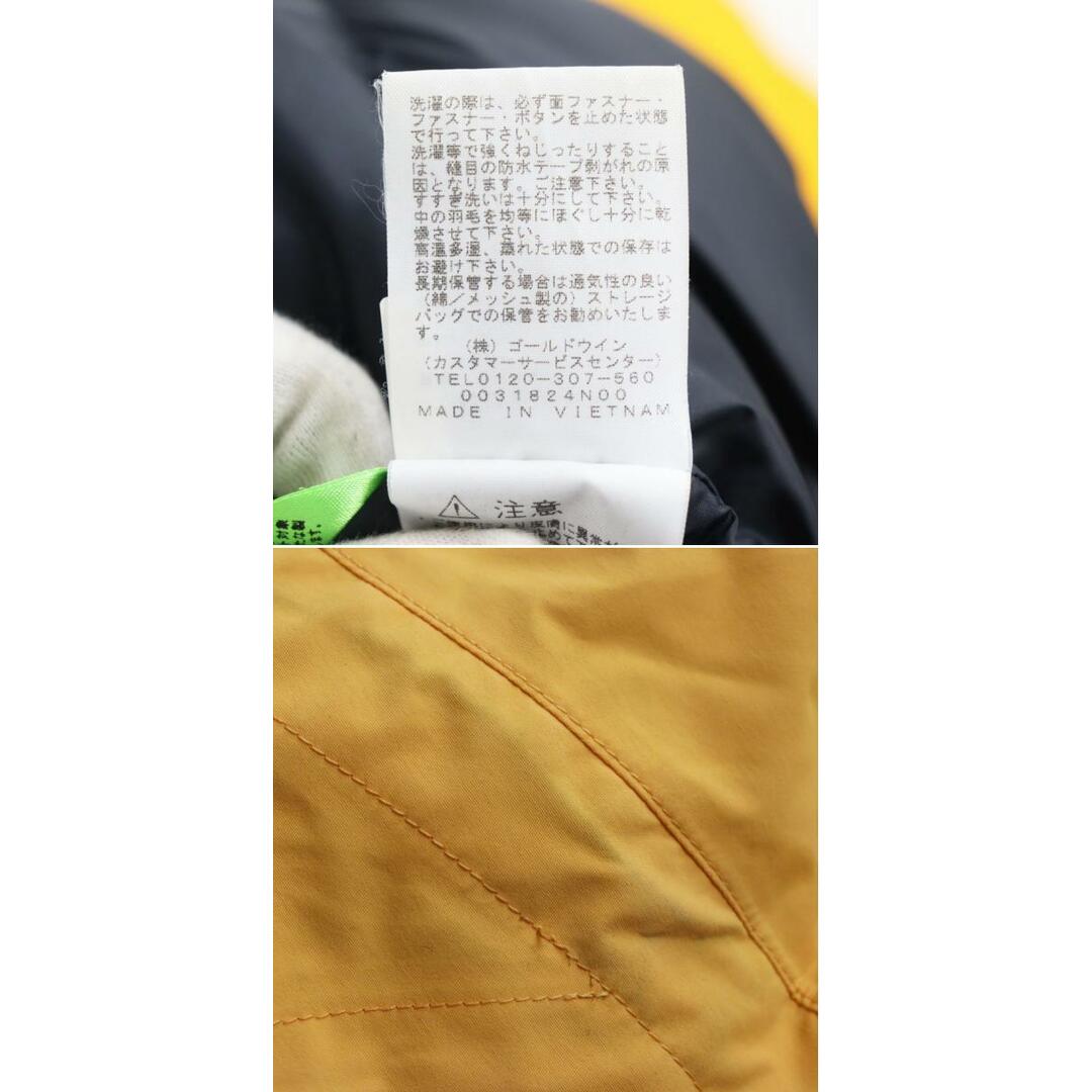 良品●ザ ノースフェイス ND91930 ゴアテックス Mountain Down Jacket/マウンテンダウンジャケット アローアンドイエロー M 正規品