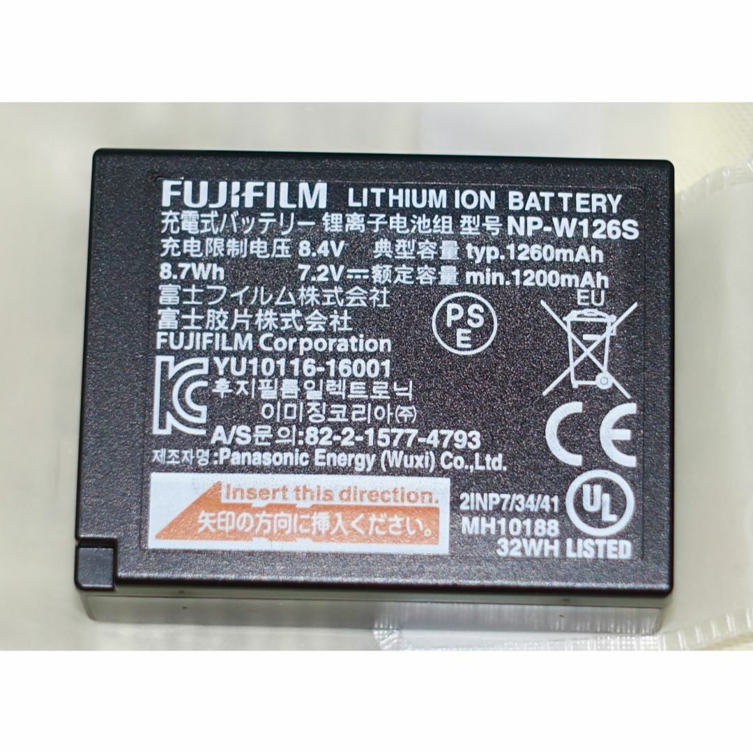 FUJIFILM バッテリーNP-W126S 中古３個（オマケ１個）計４個の通販 by ...