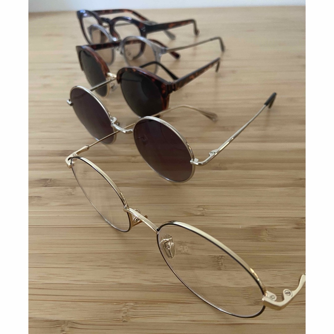 【5個セット】サングラス3個　メガネ2個 レディースのファッション小物(サングラス/メガネ)の商品写真