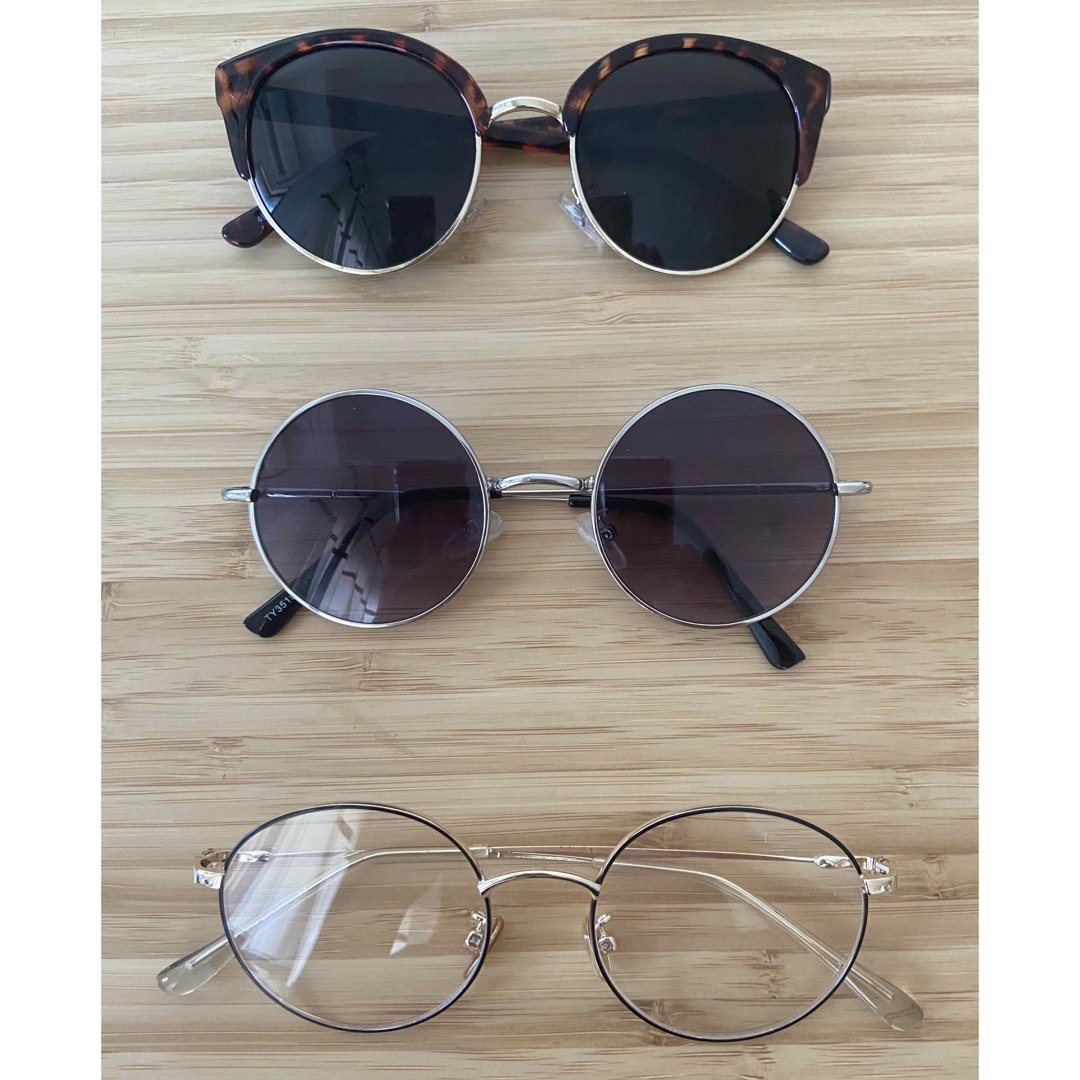 【5個セット】サングラス3個　メガネ2個 レディースのファッション小物(サングラス/メガネ)の商品写真