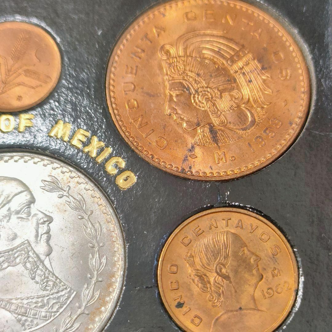 匿名配送 メキシコ １ペソ 銀貨 セット コイン 海外 古銭 1962 coin エンタメ/ホビーの美術品/アンティーク(貨幣)の商品写真