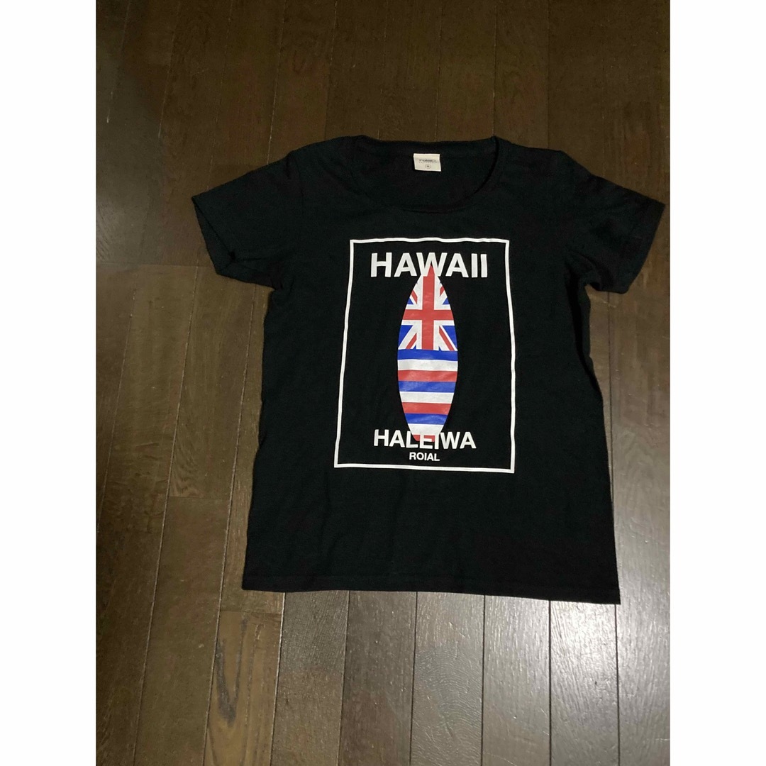 roial(ロイヤル)の★ROIAL・HALEIWA★ハワイ好きに！Tシャツ（黒） レディースのトップス(Tシャツ(半袖/袖なし))の商品写真