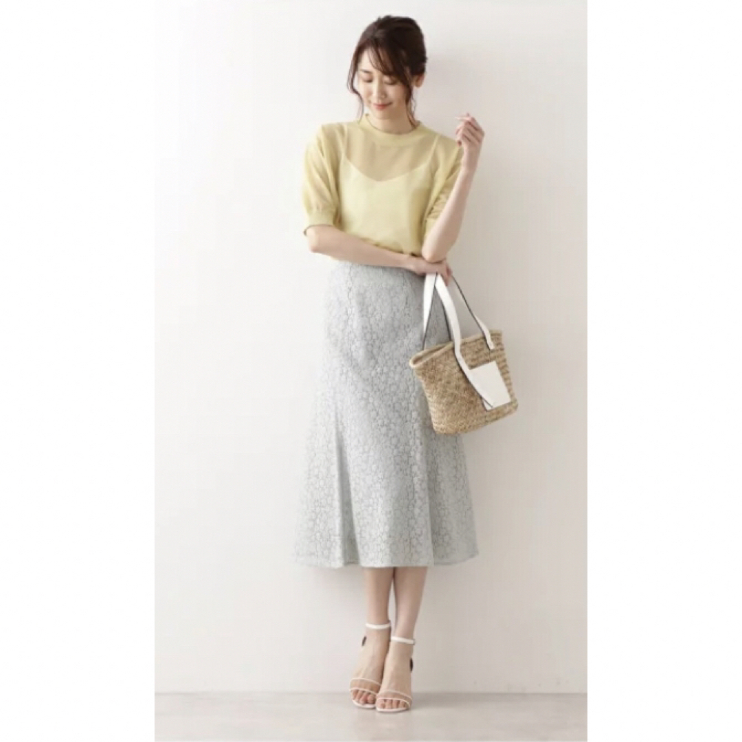 今期新品◇NATURAL BEAUTY BASIC◇レースマーメイドスカート