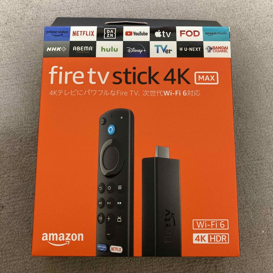 Amazon(アマゾン)のfire tv stick 4K MAX 新品未開封 スマホ/家電/カメラのテレビ/映像機器(その他)の商品写真