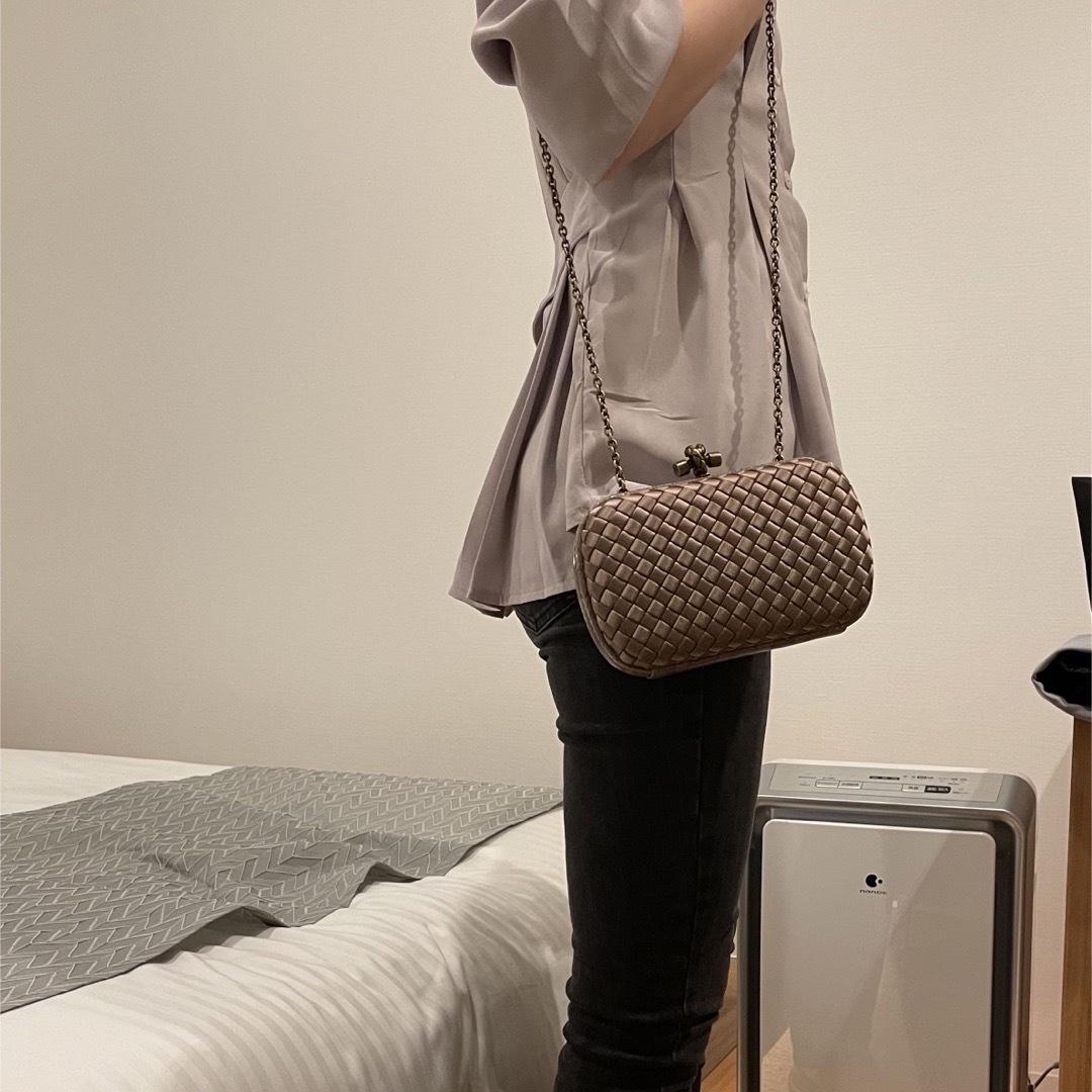 美品ボッテガ BOTTEGABENETA チェーンショルダー クラッチ 2way