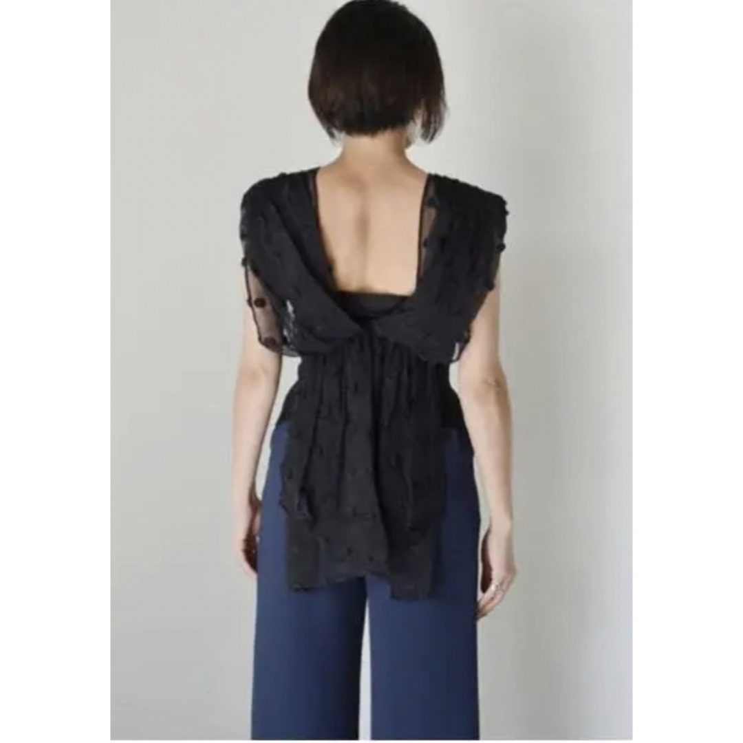 mame(マメ)のmame kurogouchi Geometry Shirring Tops レディースのトップス(シャツ/ブラウス(半袖/袖なし))の商品写真