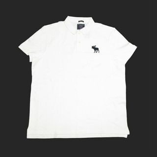 アバクロンビーアンドフィッチ(Abercrombie&Fitch)の★新品★アバクロンビー&フィッチ★ビッグアイコンポロ (White/XXL)(ポロシャツ)