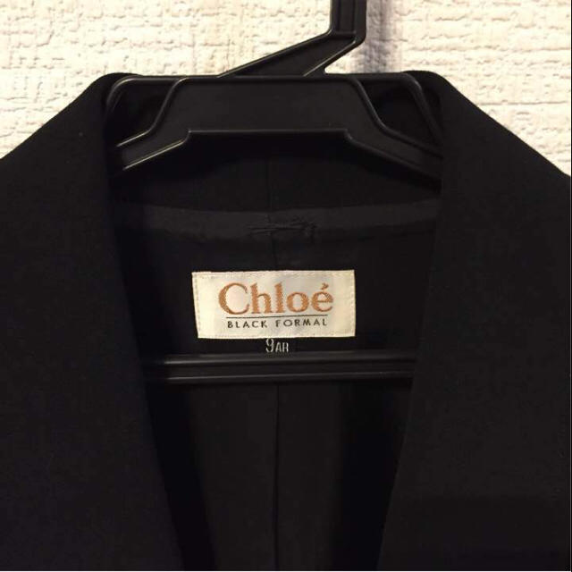 Chloe(クロエ)のクロエ＊ブラックフォーマル 9号 ジャケット 冠婚葬祭 礼服 イギン ソワール レディースのフォーマル/ドレス(礼服/喪服)の商品写真