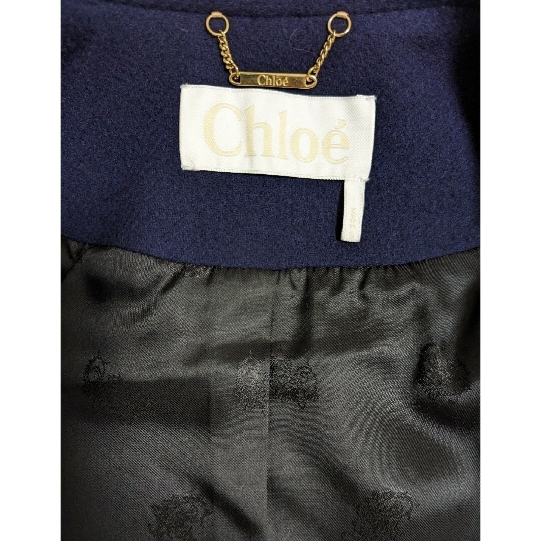 Chloe(クロエ)のChloe/クロエ  ウールショートコート  ウエストギャザー レディースのジャケット/アウター(ピーコート)の商品写真