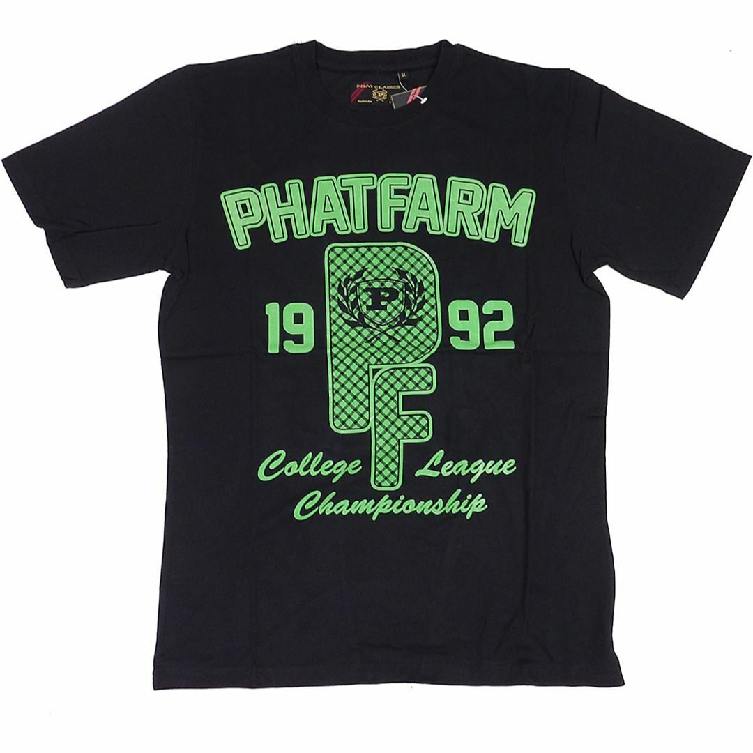 PHATFARM(ファットファーム)のファットファーム PF1992ロゴ 半袖 Tシャツ ブラック M メンズのトップス(Tシャツ/カットソー(半袖/袖なし))の商品写真