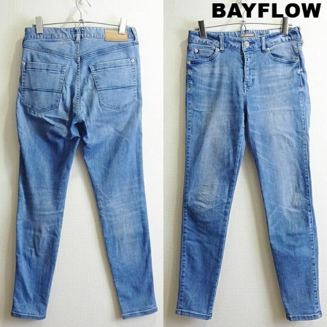 BAYFLOW　ダメージデニム　スキニー　W28