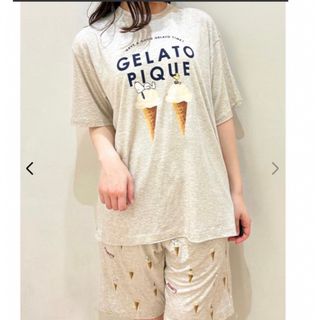 ジェラートピケ(gelato pique)の【PEANUTS】【HOMME】ワンポイントTシャツ＆ハーフパンツSET(ルームウェア)