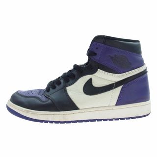 ナイキ(NIKE)のNIKE ナイキ スニーカー 555088-501 Air Jordan 1 Retro High OG Court Purple エア ジョーダン ワン レトロ ハイ OG コートパープル パープル系 28.5cm【中古】(スニーカー)