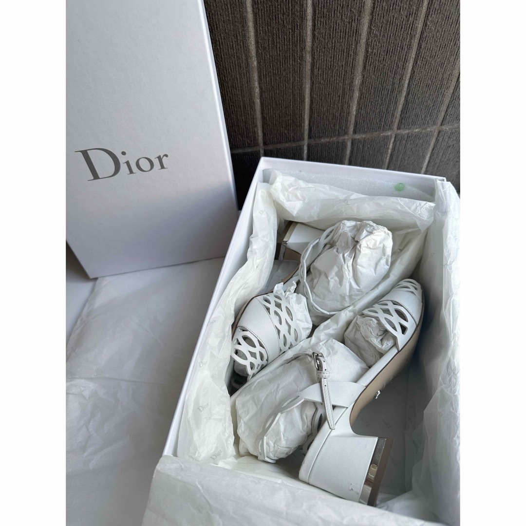 Dior - dior tatoo レースサンダル カーフスキン 22.5cm 35の通販 by