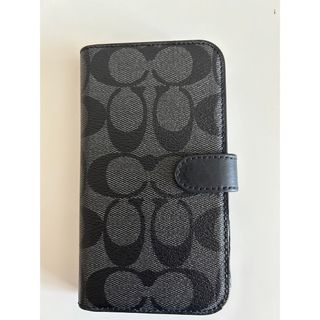 コーチ(COACH)のCOACH iPhone 12アイホンケース 黒 コーチツーウェイタイプ(iPhoneケース)