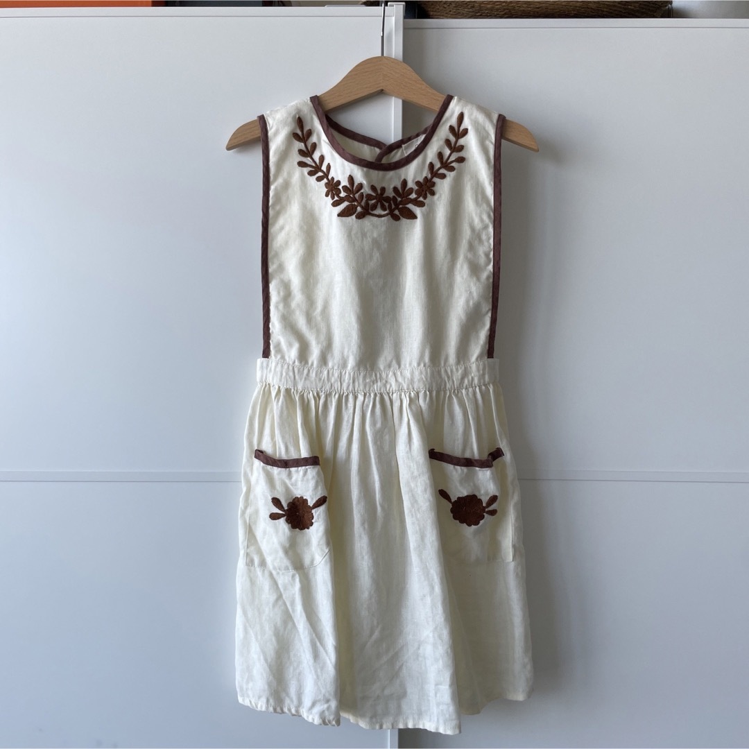 キッズ/ベビー/マタニティapolina pinafore ワンピース 新品