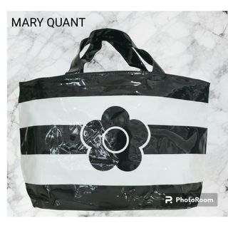 マリークワント(MARY QUANT)のマリークワント　トートバッグ　ボーダー　限定品(トートバッグ)