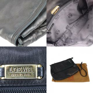 【LOEWE】ロエベ ナッパアイレ ハンドバッグ アナグラム 餃子型 レザー×ゴールド金具 /kt03930kw ゴールド