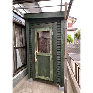 F タイニーハウス 小屋 キャットハウス 物置 ガレージ  サウナ小屋(その他)