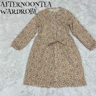 アフタヌーンティー(AfternoonTea)のAFTERNOONTEA WARDROBE ☆ シャツワンピース 花柄 総柄(ひざ丈ワンピース)