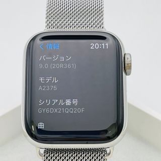 Apple Watch 6 ステンレススチール40mm セルラー　W1085