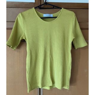 ユナイテッドアローズグリーンレーベルリラクシング(UNITED ARROWS green label relaxing)の美品•ユナイテッドアローズ　リブカットソー(Tシャツ(半袖/袖なし))