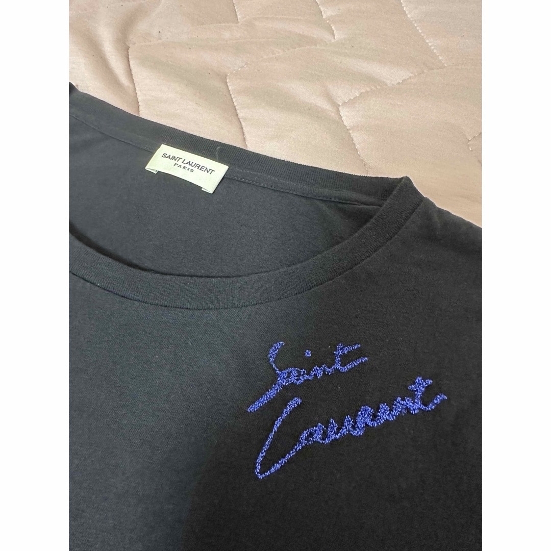 Saint Laurent(サンローラン)のsaint laurent T シャツ 黒　ロゴ　サンローラン メンズのトップス(Tシャツ/カットソー(半袖/袖なし))の商品写真