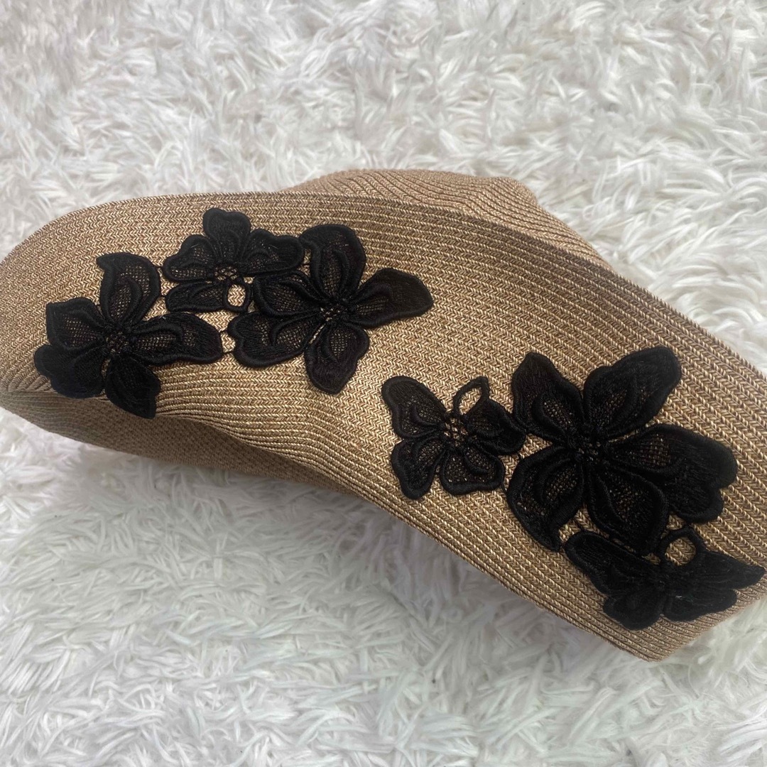 美品✨アシーナニューヨーク アマンダ 麦わら帽子 ハット レース 美品✨アシーナニューヨーク アマンダ 麦わら帽子 ハット レース