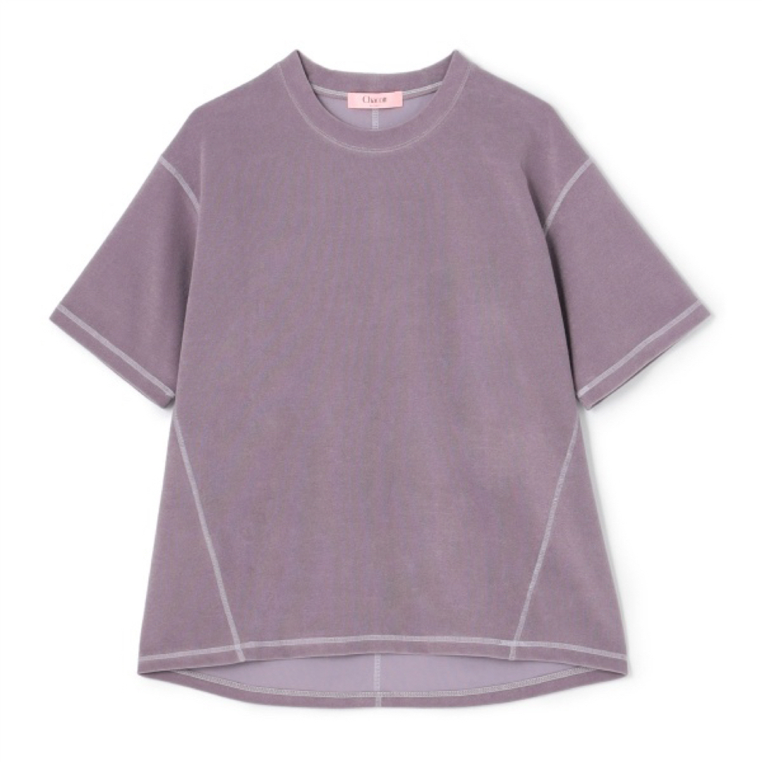 CHACOTT(チャコット)のChacott BALANCE パイルTシャツ ライラック レディースのトップス(Tシャツ(半袖/袖なし))の商品写真