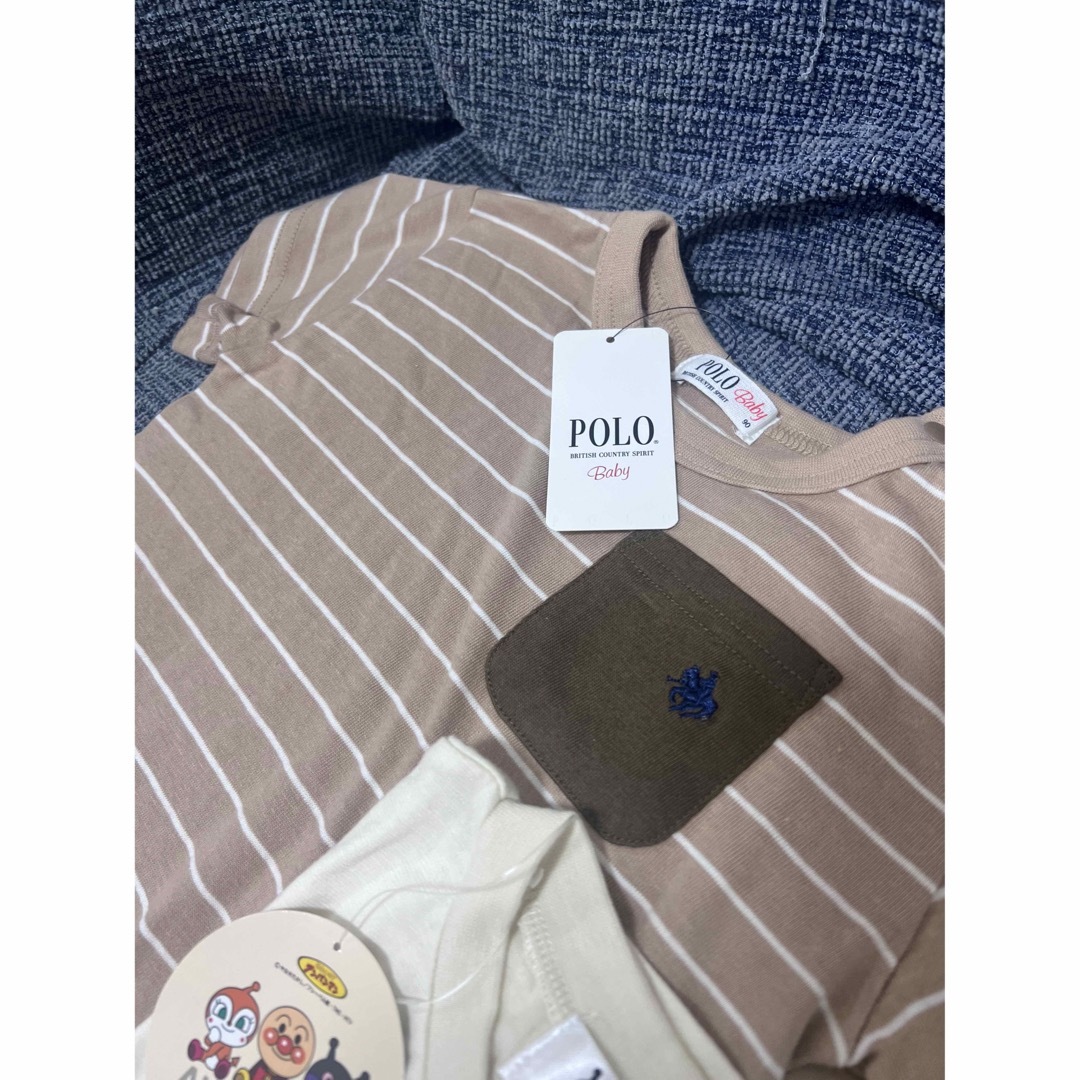 POLO RALPH LAUREN(ポロラルフローレン)のポロ　ラルフローレン　Tシャツ　アンパンマン　ベージュ　セット　男の子　女の子 キッズ/ベビー/マタニティのキッズ服男の子用(90cm~)(Tシャツ/カットソー)の商品写真