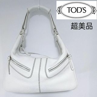 正規品 超美品 トッズ トートバッグ ハンドバッグ オフホワイト 本革