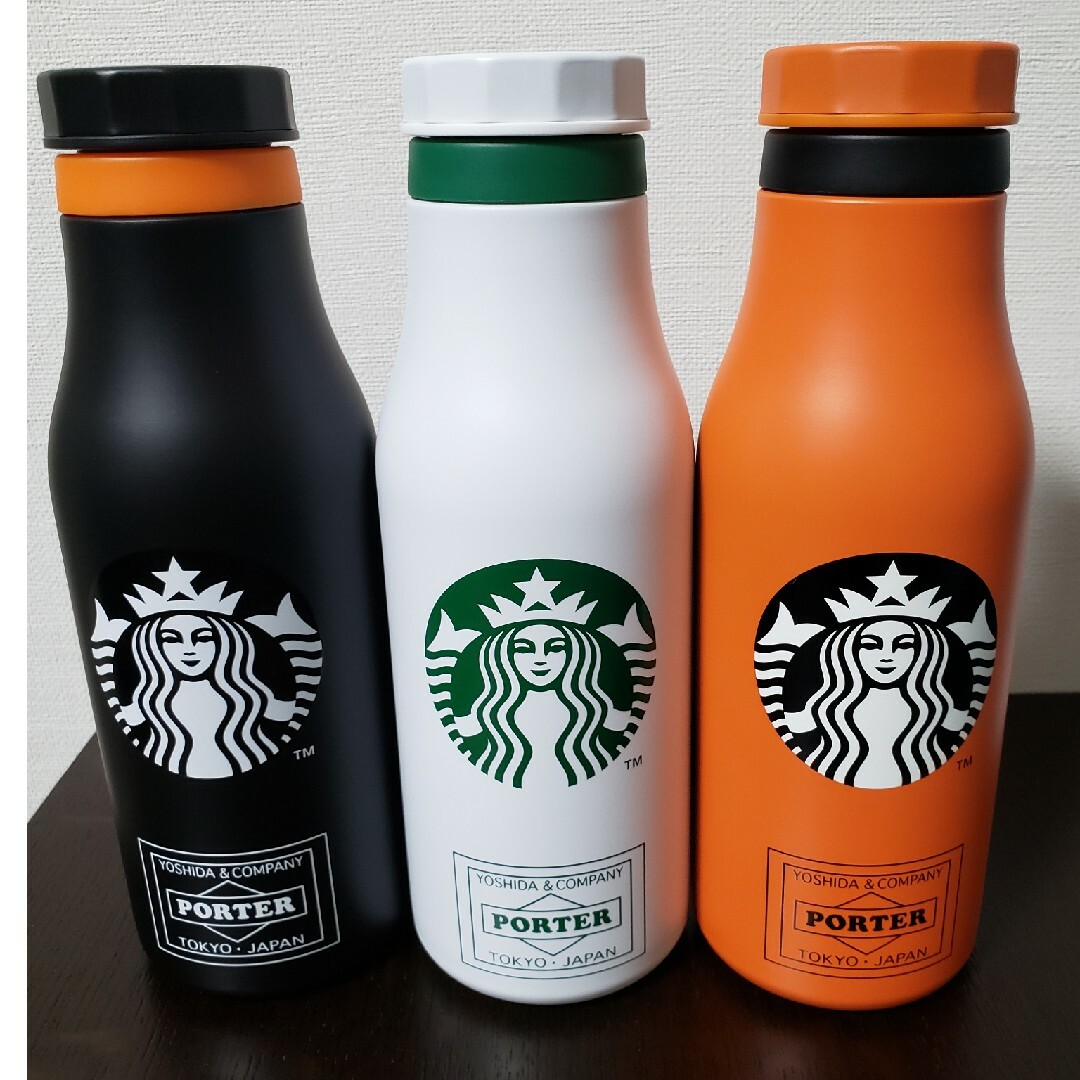 キッチン/食器STARBUCKS　PORTER ステンレスロゴボトル 3本セット