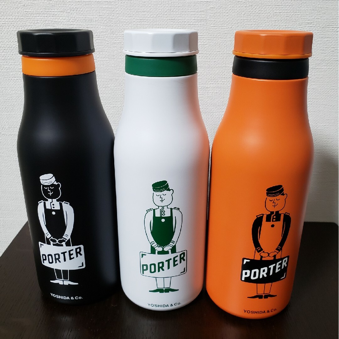 Starbucks(スターバックス)のSTARBUCKS　PORTER ステンレスロゴボトル 3本セット インテリア/住まい/日用品のキッチン/食器(容器)の商品写真