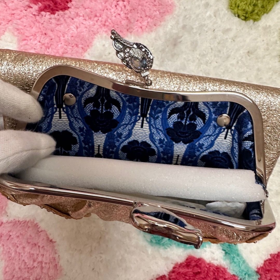 ANNA SUI - 【新品】幸運財布☆ゴールド定価28600円☆ニケがま口長財布 ...