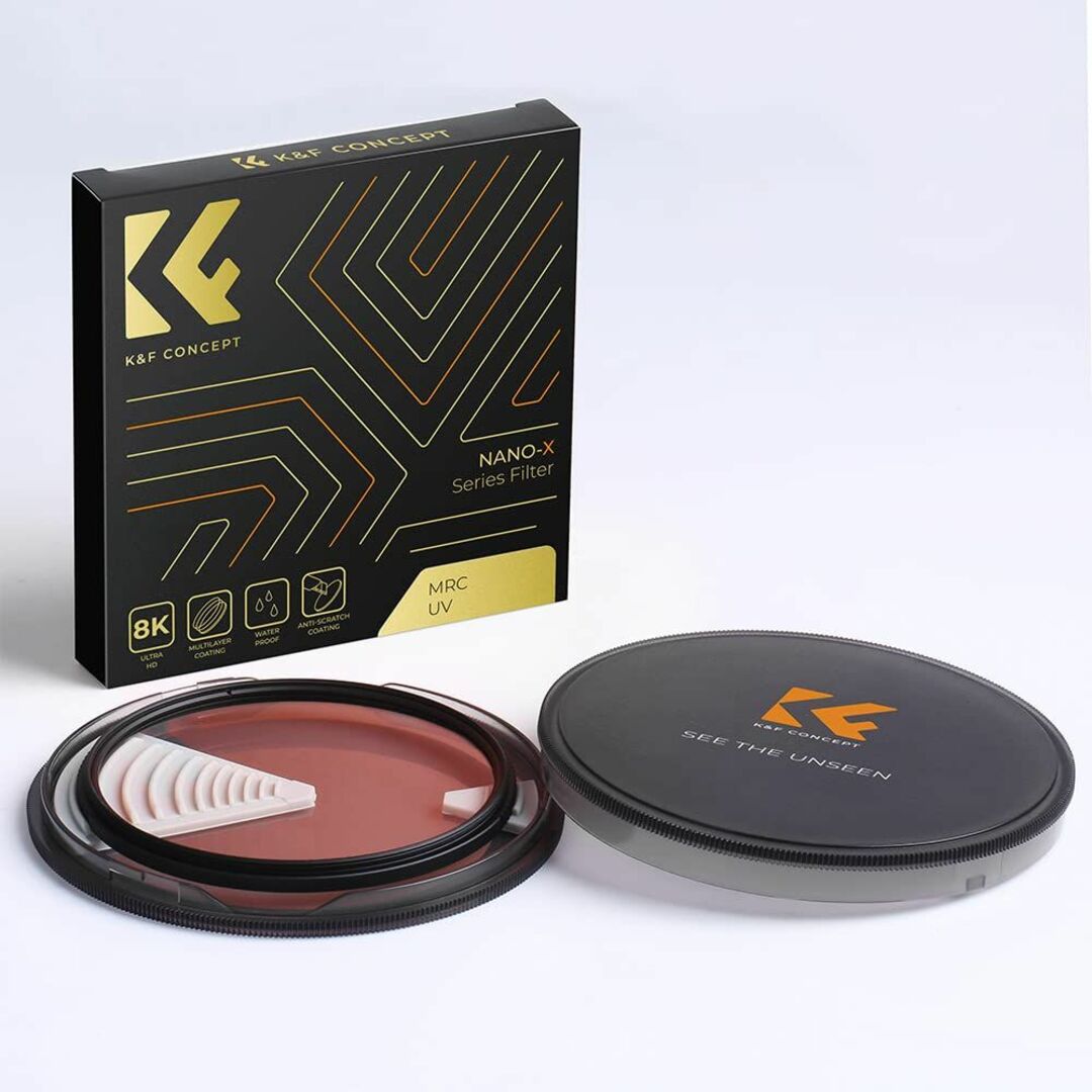 K&F Concept 72mm レンズ保護フィルター AGC光学ガラス HD超 5